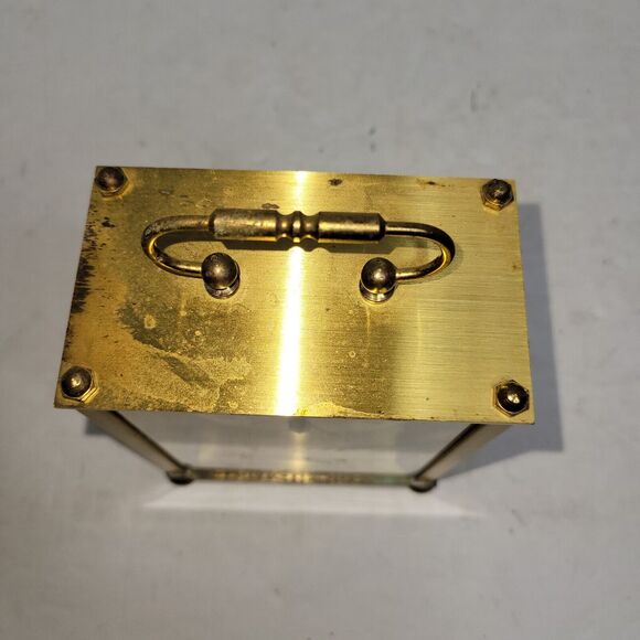 Vtg Hamilton Quartz Clock Gold Metal Made in West Germany Time Communism Retro - Picture 12 of 12